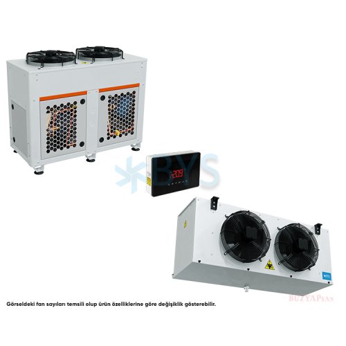 7,5 HP (0°/-5°) 380 V Frascold Komp.lü Soğutma Grubu (Dış Ünite + Kumanda + İç Ünite)