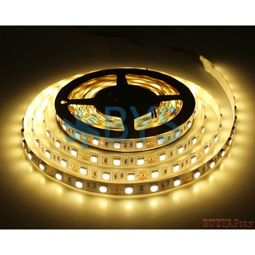 Üç Çip 60 Ledli İç Mekan Şerit Led Amber 5 Metre